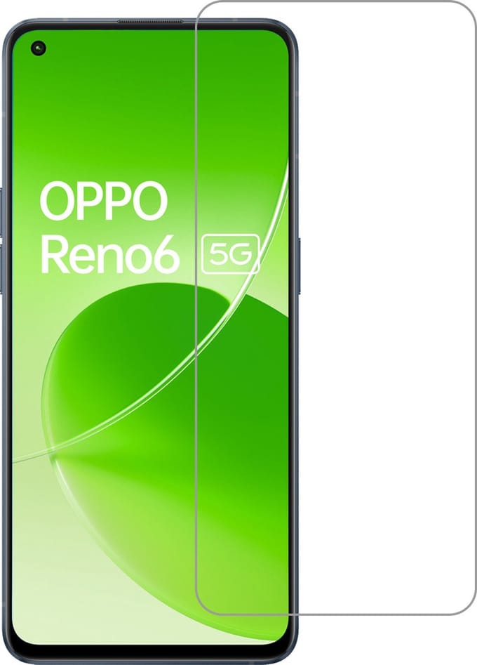 Screenprotector - Geschikt voor OPPO Reno 6 - Extra Sterk - Gehard Glas - Beschermglas - Tempered Glass - Screen Protector