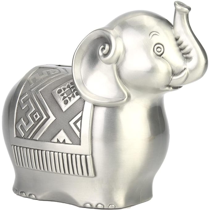 Legeringsmateriaal Schattige Olifant Vorm Spaarpot Geld Spaardoos voor Kindercadeau gray