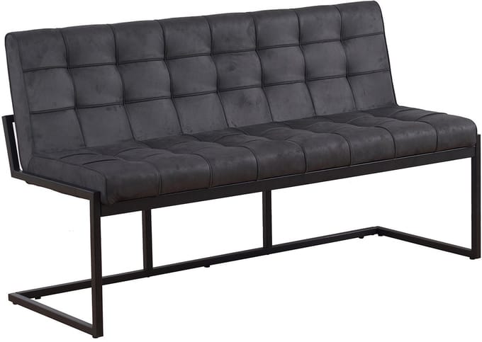 Eetkamerbank 160cm Vito zwart microvezel eetbank