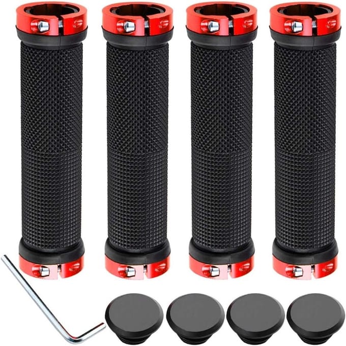 Professionele Fietshandvatten met Dubbele Locking, Antislip Rubber, Geschikt voor Mountainbikes en Stadsfietsen, 2 Paar