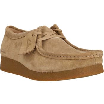 CLARKS WallabeeEVOSh Dames Veterschoenen - Suede - Beige