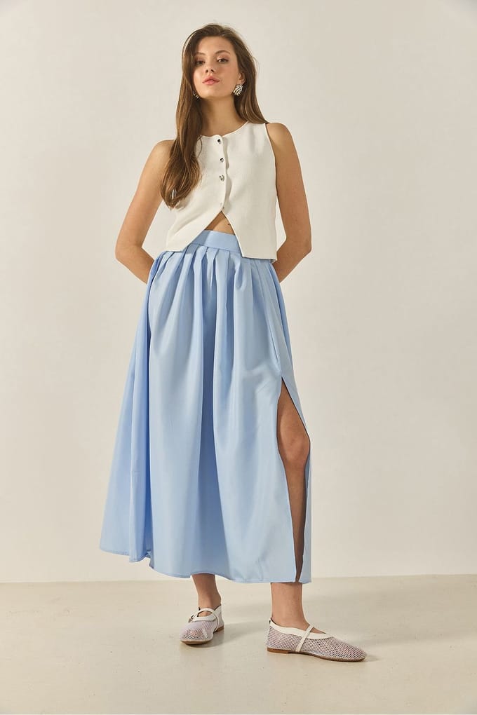 Hoogwaardige Maxi Rok met Split