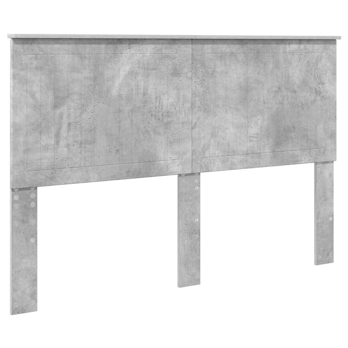 vidaXL Hoofdbord Beton Grijs Bewerkt hout
