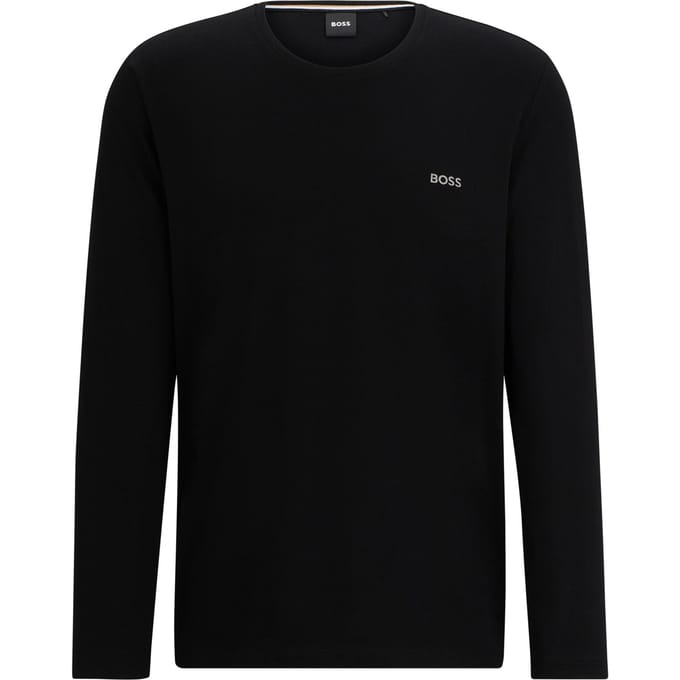 Shirt met lange mouwen en labelstitching, model 'Mix&Match'