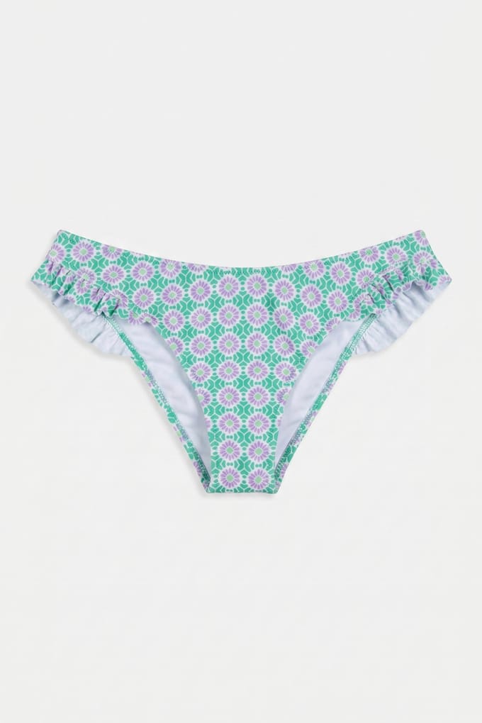 Shiwi V-shape Bikini Bottom Porto Tile Fresh Green Größe: 44 | Bikinis Outlet | Damen | Grün