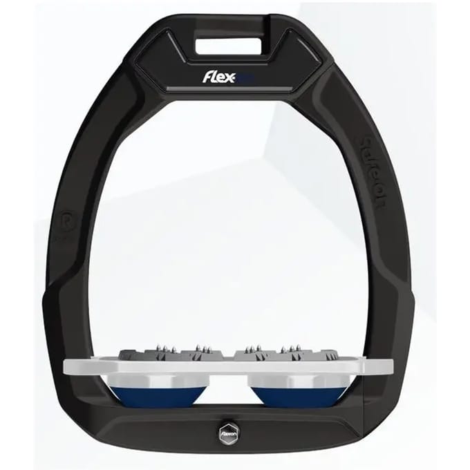 Veiligheidssportbeugels Plat Ultra Grip Zwart/Grijs/Marine Flex-On Safe-On