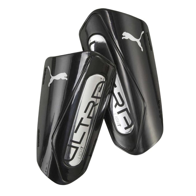 Puma Ultra lichte scheenbeschermers voor volwassenen (Zwart/Zilver)