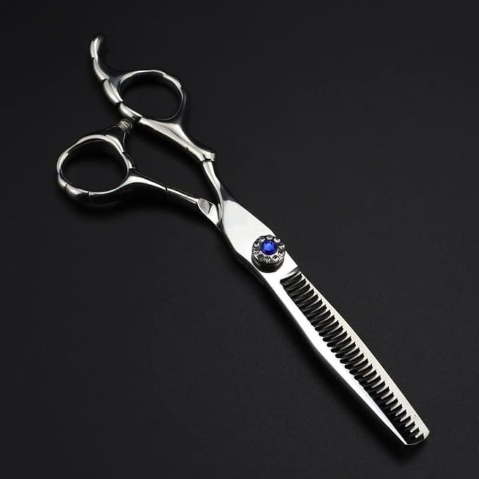 Haarknipperschaar - Kappersschaar Uitdunschaar - Haar Knippen - 440C Staal - 6 inch - Zilver