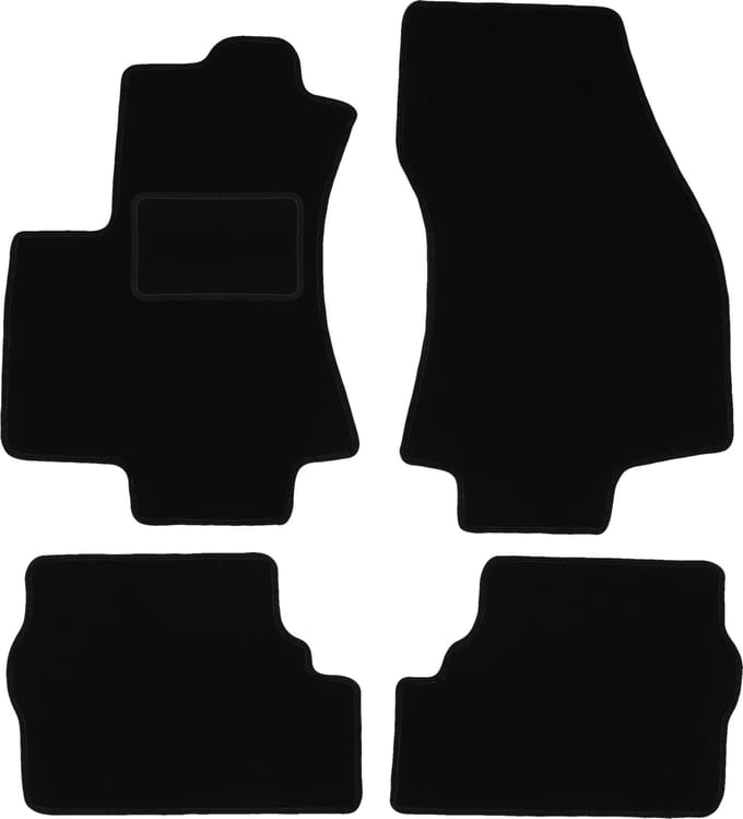 Zwarte veloursmatten voor: Opel Zafira A minivan (1999-2005)