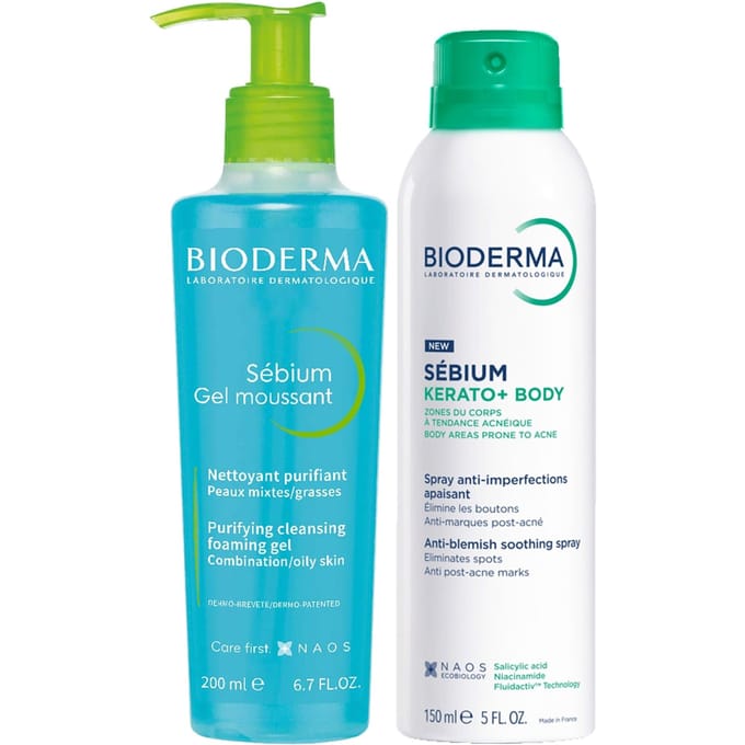 Bioderma Sebium Anti-Blemish, Marks and Redness Face Duo For Acne Prone Skin