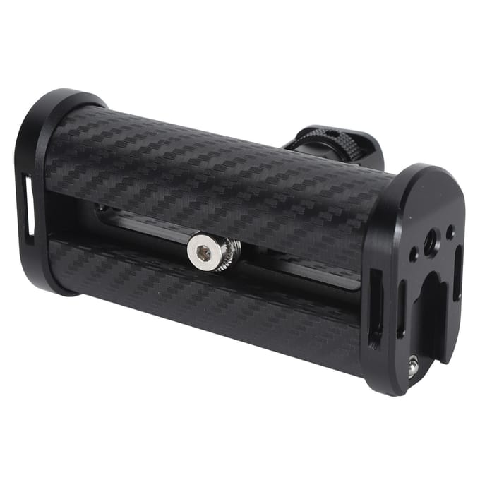 Camera Cage Zijhandgreep Aluminiumlegering Koolstofvezel Universele Op en Neer Verstelbare Handgreep black