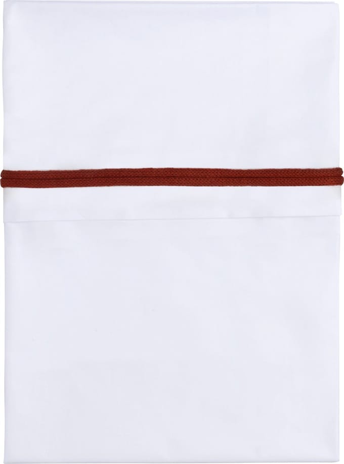 Baby's Only Wieglaken gebreide bies - Brique/Wit - 80x100 cm - 100% egyptisch katoen