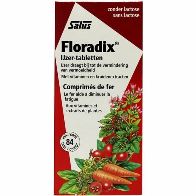 Floradix IJzer - 2 x 84 tabletten - Voordeelverpakking