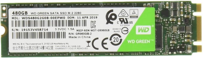WD Green SSD M.2 - 480 GB