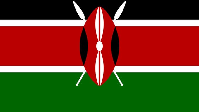 Vlag Kenia 50x75cm