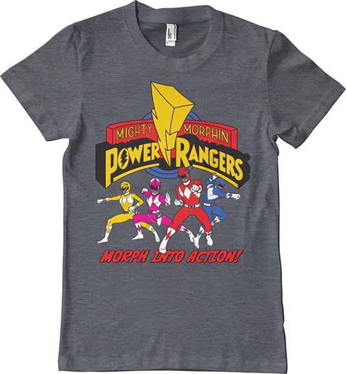 Power Rangers Morph Into Action -T-shirt