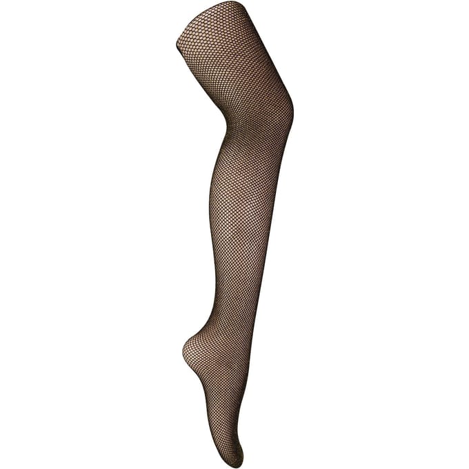 Visnet panty met hoge taille voor dames met glitter - Goud
