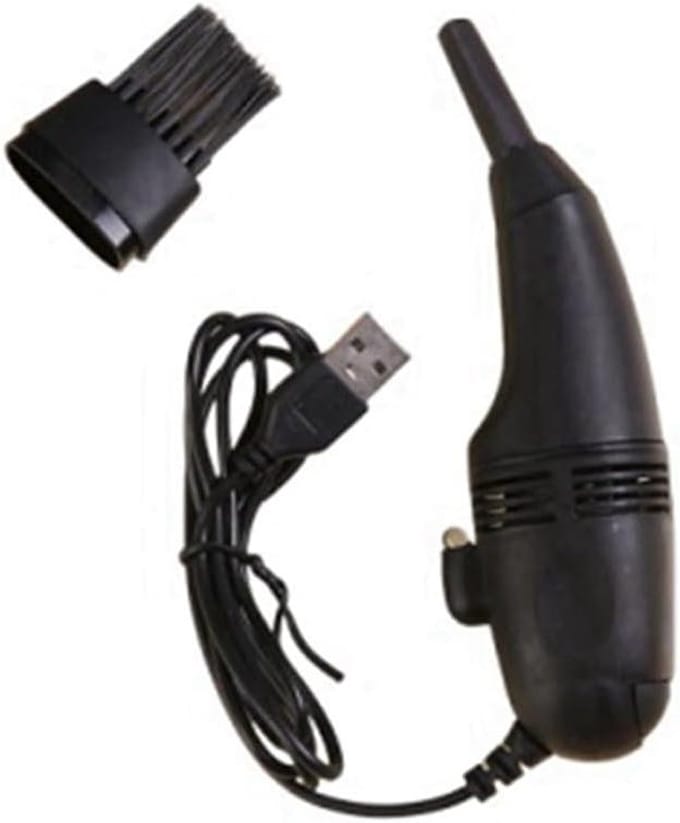 Mini USB Stofzuiger - Computer Reiniger - Bureau Schoonhouden - Compact Ontwerp - Mini Formaat - Zwart