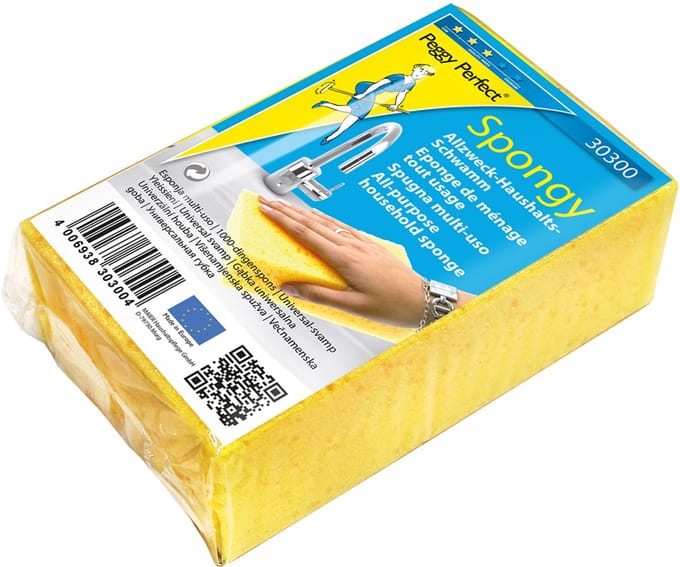 Peggy Perfect huishoudspons ´Spongy´, geel