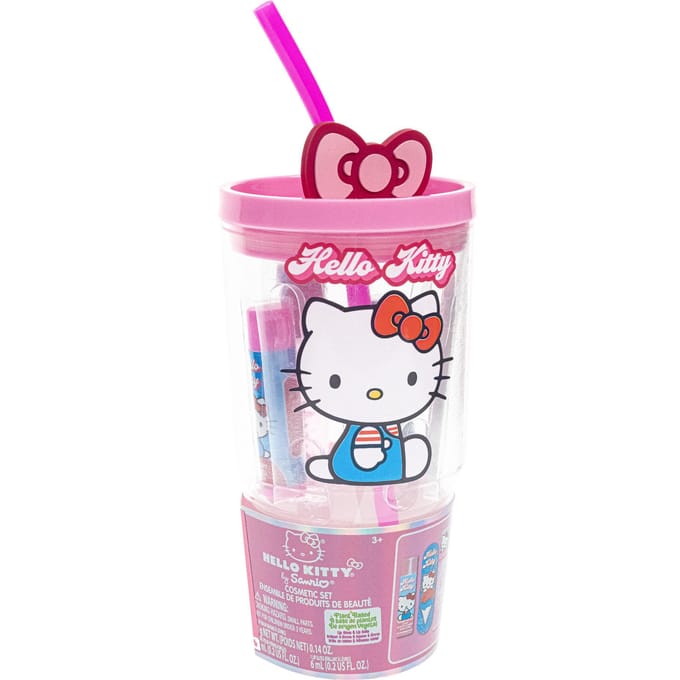 Hello Kitty drinkbeker met make-up set