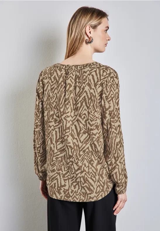 Bedrukte blouse