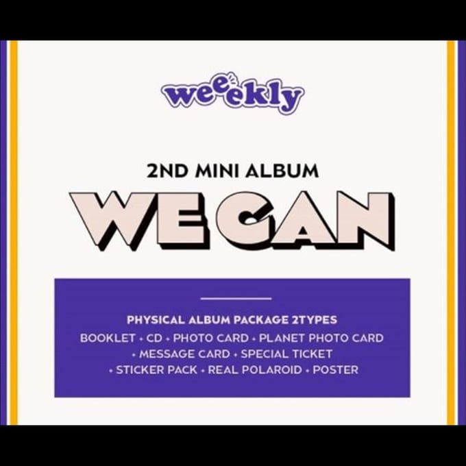 WEEEKLY 2e Mini Album [WE CAN] Random Ver,No poster blue