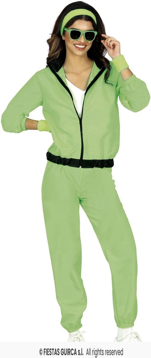 Neon Groene Tracksuit Dames - Maat M