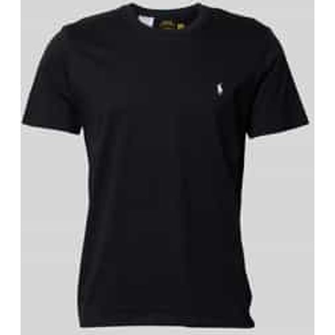 T-shirt met logostitching