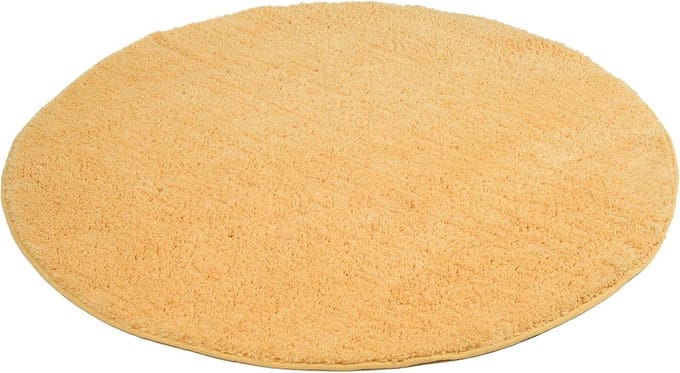 Ronde microvezel badmat 110 cm - Zonnegeel