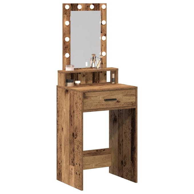 vidaXL - Kaptafel - Bruin - 50 - x - 41 - x - 140 - cm - Bewerkt - hout