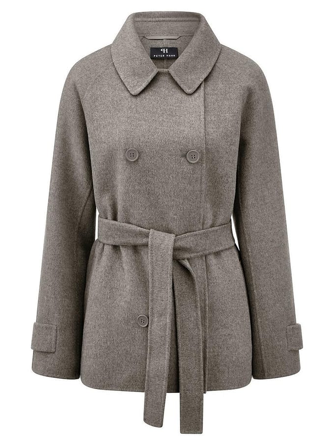 Korte trenchcoat Van Peter Hahn beige