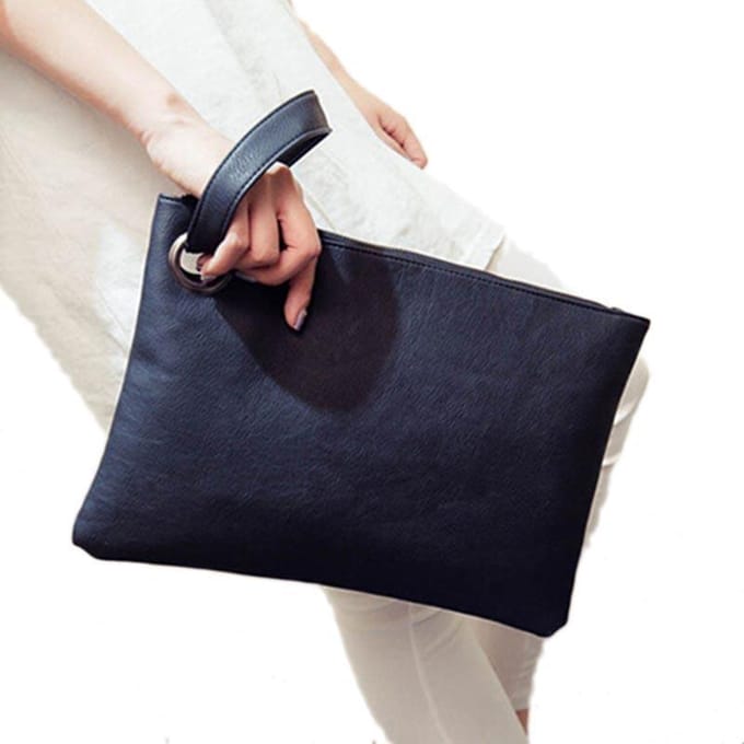 Stevige dames clutch tas leren envelop avond handtas 33cm*3cm*23cm
