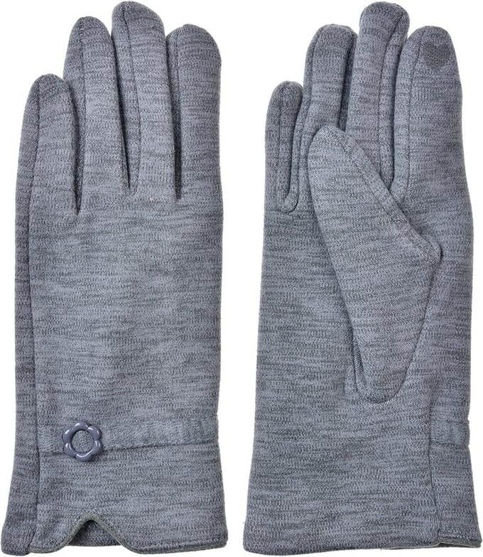 Clayre & Eef Handschoenen Winter 9x23 cm Grijs Polyester