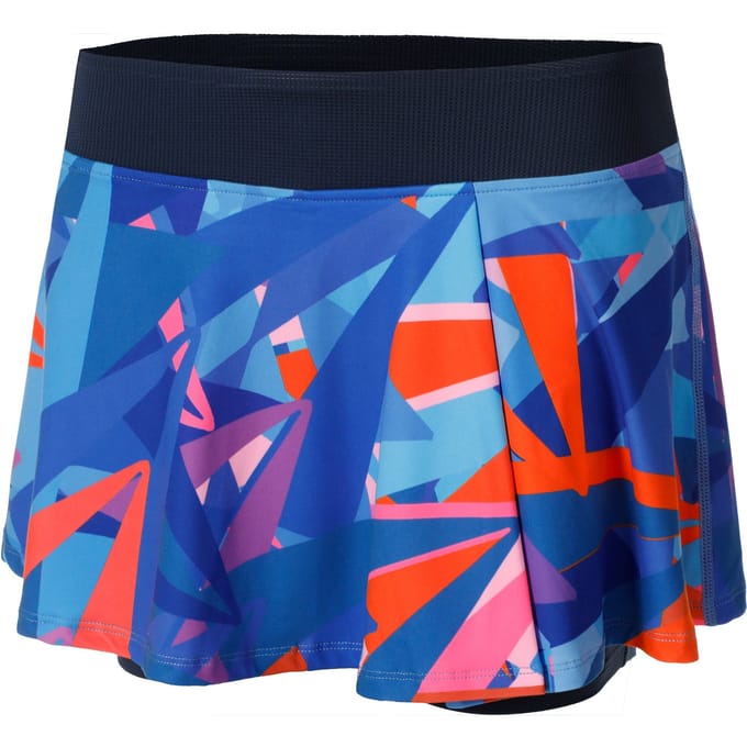 BIDI BADU Spike Printed Wavy Rok Dames-Donkerblauw,Blauw