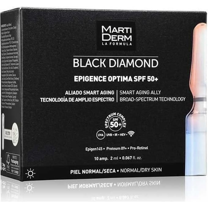 Martiderm Black Diamond Epigence Optima Spf50 30 Vial black