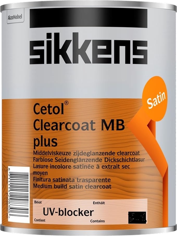 Sikkens Cetol Clearcoat MB Plus - 2,5 l - 16 m²/l - Kleurloos