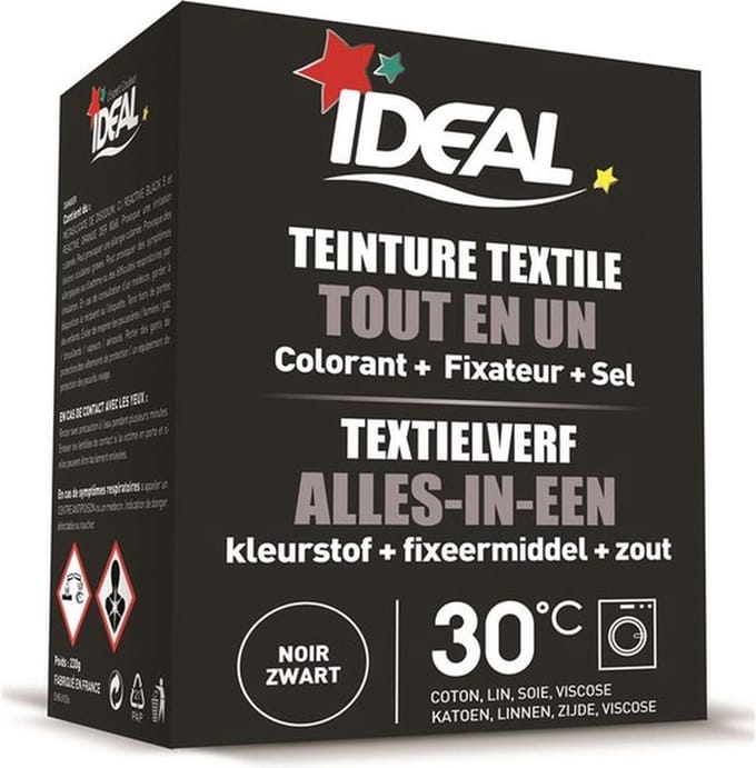 IDEAL TEXTIELVERF ALLES-IN-EEN ZWART