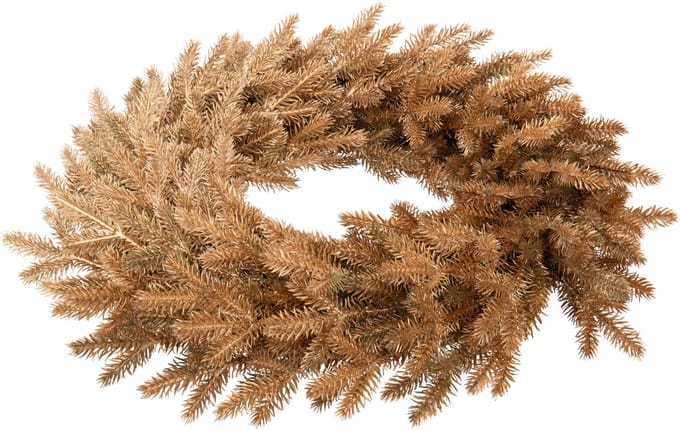 J-Line krans - kunststof - goud - large