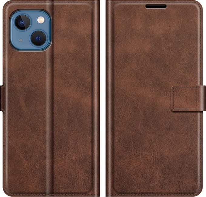 iPhone 13 mini wallet / portemonnee case hoesje Bruin