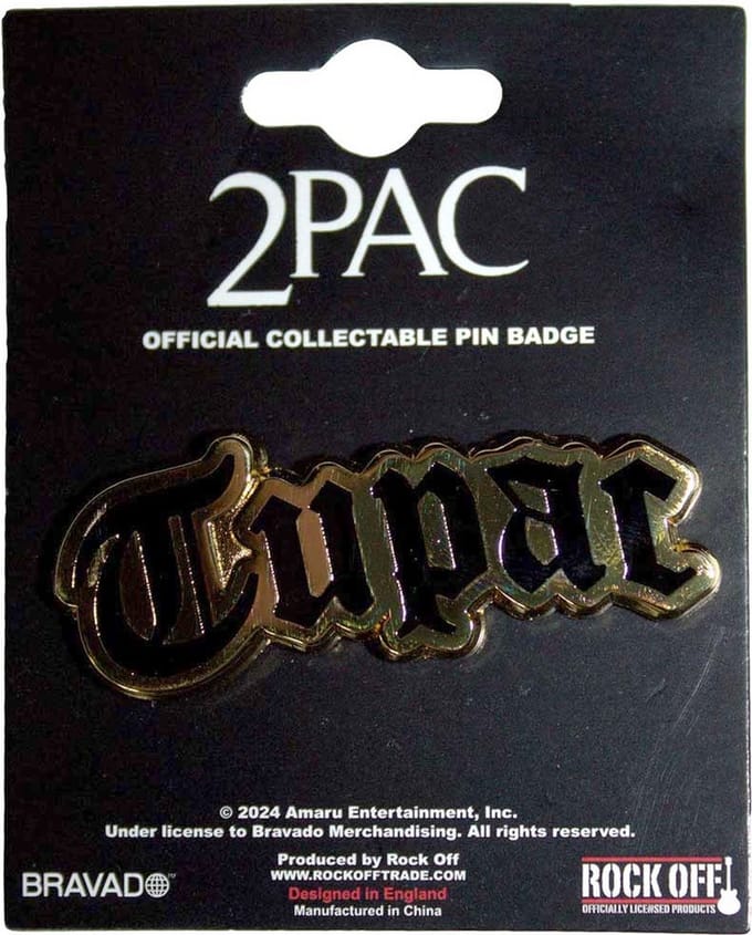 Tupac - Logo Gold Pin - Goudkleurig