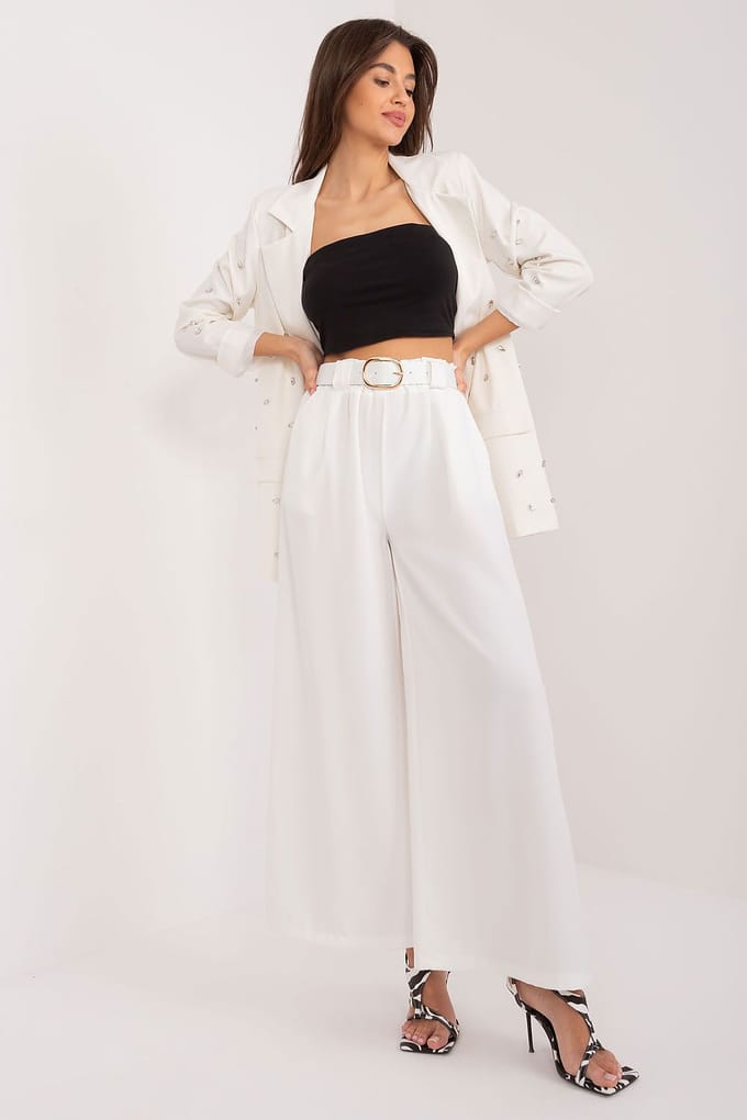Urban Chic Flow Pants - Off-white / One Size
