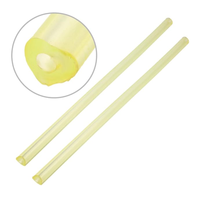 Hoge Kwaliteit Polyurethaan Ronde Holle PU Staaf Geel 20mm Buitendiameter 8mm Boring 500mm Lang