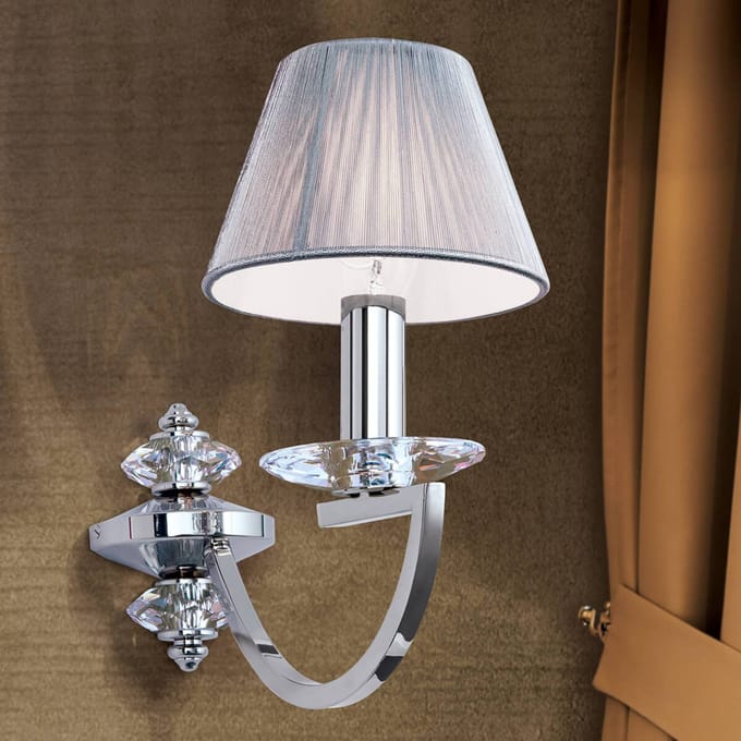 ORION Wandlamp Avala met kristaltoepassingen