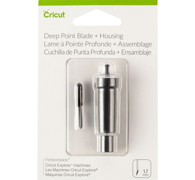 Cricut messen "Deep-Point" - met mesbehuizing/houder