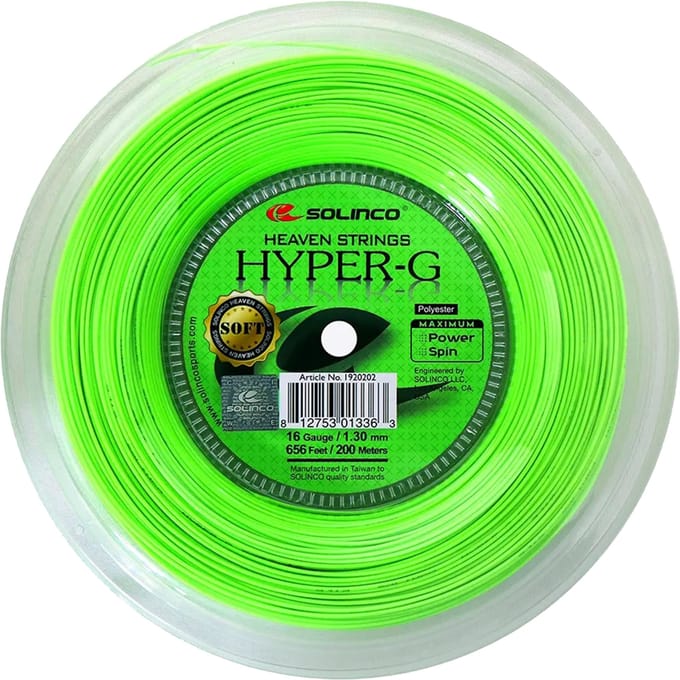 Solinco Hyper-G Soft Rol Snaren 200m-Groen