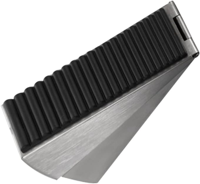 Zware Deurstopper - Deurwig Antislip - Deuren Beschermen - Robuuste Grip - 13x7.5x4.6cm - Grijs