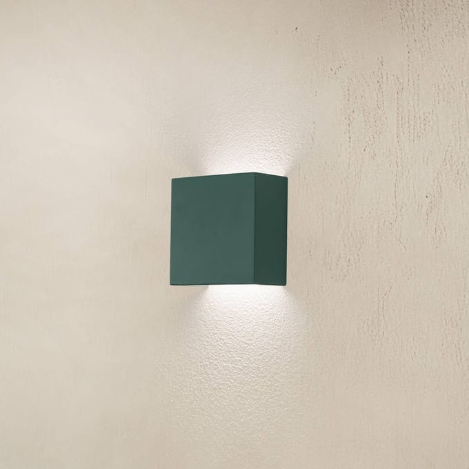 Argon LED wandlamp Gianto up/down, groen