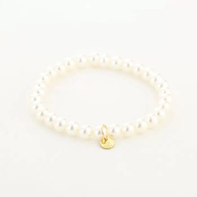 Bijoutheek Armband (Sieraad) Witte Parels Wit