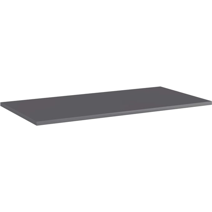 vidaXL - Wandschappen - 8 - st - 80x40x1,5 - cm - spaanplaat - hoogglans - grijs