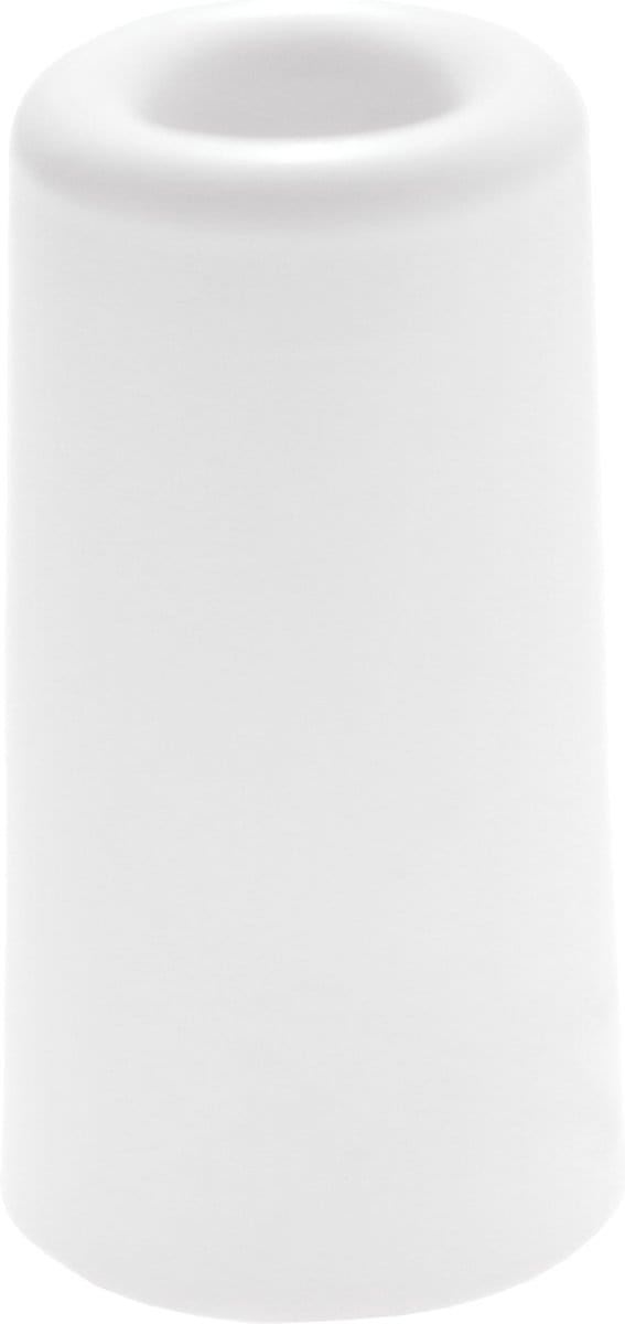 Deltafix Deurbuffer - deurstopper - wit - rubber - 75 x 40 mm - schroefbevestiging